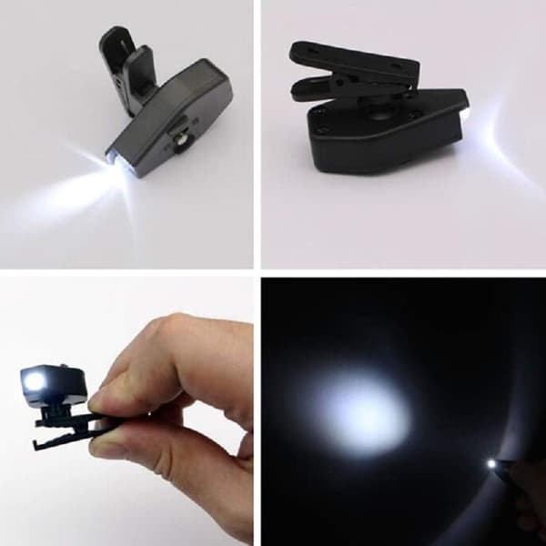 Leselys, Bærbar Mini LED-Briller, Klipslampe, Leselys
