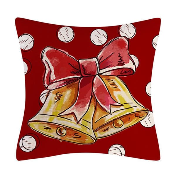 4 st 45x45cm Kuddfodral Jul Dekorativa Soffa Kudde