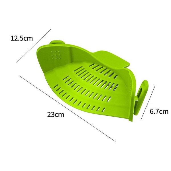 Køkken Gadget Bage Silikon Gryde Pot Si Strainer Klemme Pasta