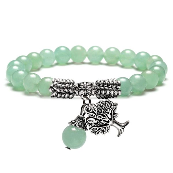 8mm Natursten Armbånd Chakra Energi Perler Ædelsten Stræk E