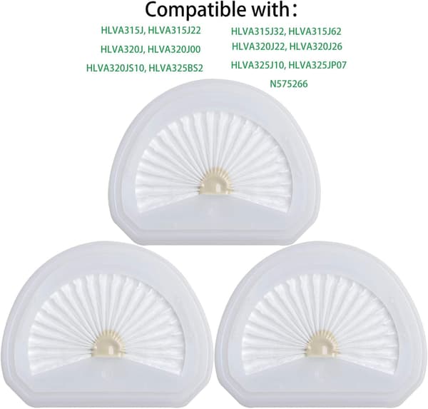4-pak VLPF10 erstatningsfilter kompatibelt med Black and Decker