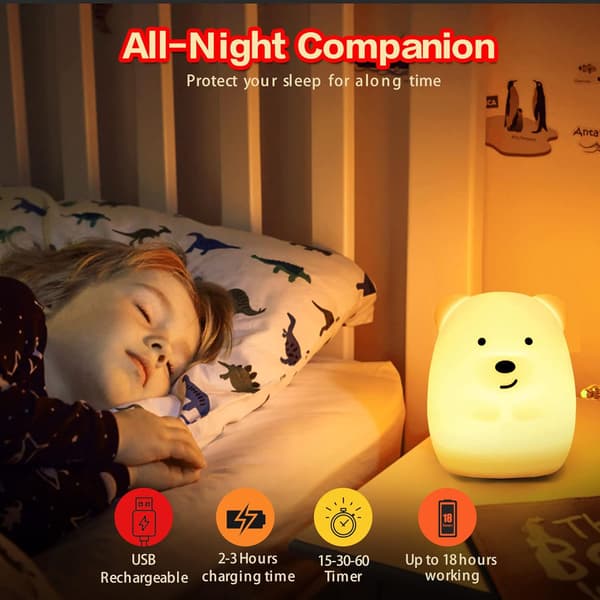 Dewenwils Barnelampe Nattlys Sengbordlampe DXGHC