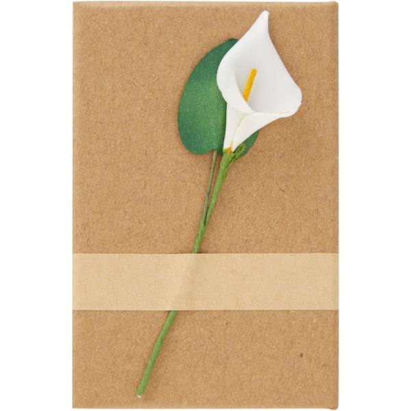 Lily Blomster Kraftpapirbokser med Lokk for Smykker, Gaveartikler