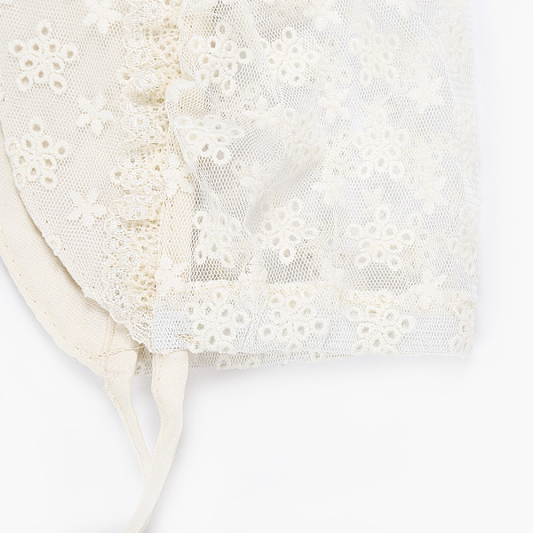 Royal Lace Flower Baby Piger Spædbørn Øjenbryn Blonder Åndbar Bomuld