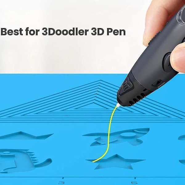 2 Pack 3d Pen Pad Silikon Pad med mönster 3d Pen Ritning Ac DXGHC