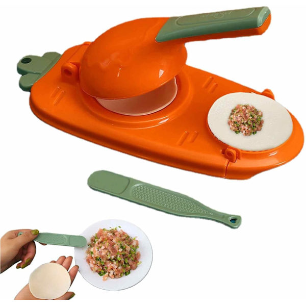 Dumpling Maker Maskine, 2 i 1 Manuel Dej Press Dumpling Wrappe