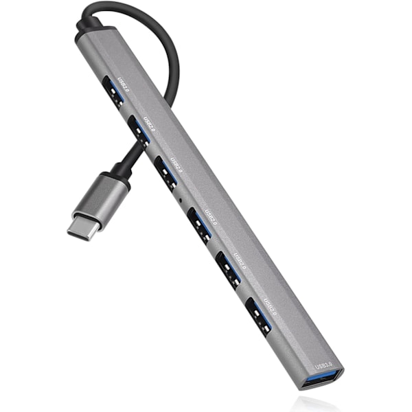 USB-hub med 7 portar, typ C, expander