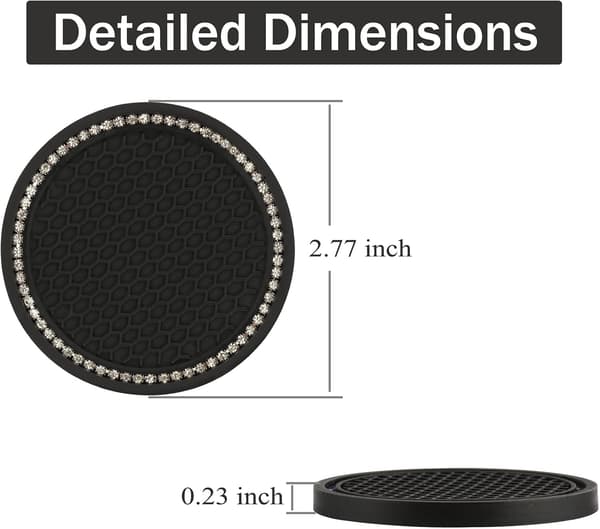 Bilstøtte til kopholder, 2 pakker Universal Auto Anti Slip Kopholder