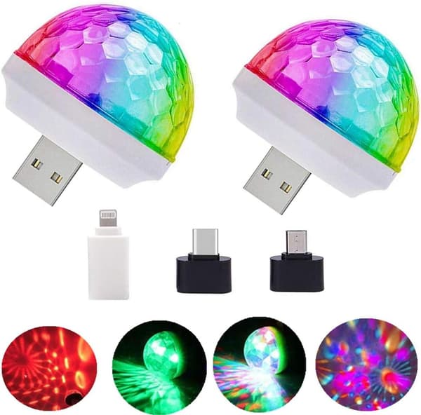 USB Mini Disco Ljus, Scen DJ Ljus, Boolian, Magic Ball Ljus
