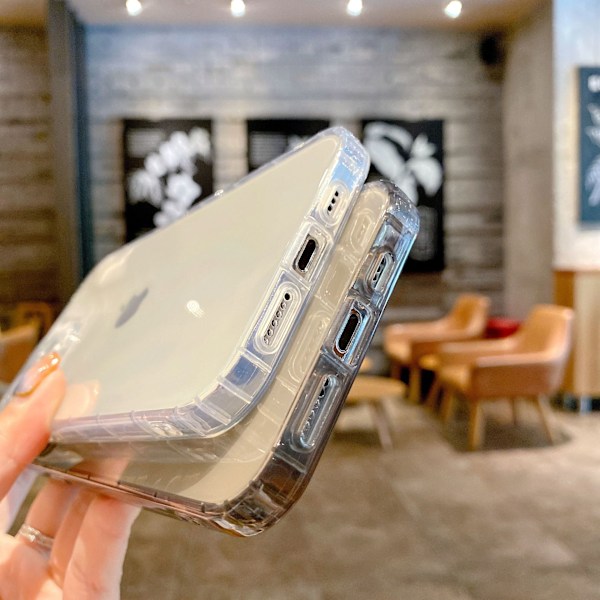 iPhone 13 Pro Mobilskal - Transparent Silikon Skydd