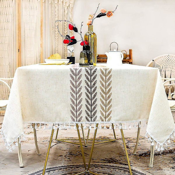 Nappe Carre ogenomtränglig 140x140 duk Coton Lin Tablecl DXGHC