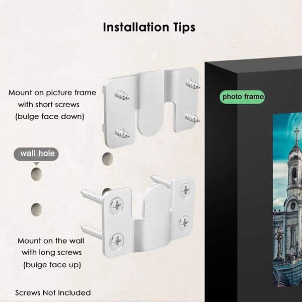 Bildehengerfeste Møbelkobling Flush Mount Brakett, Vegg