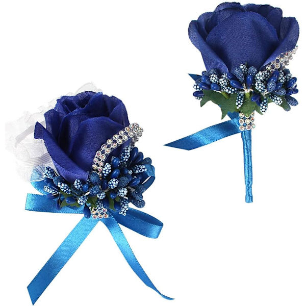 Rosor Handleds Corsage Brudgum Brudnäbb Set för Bröllop