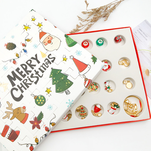 Julekalender Nedtelling DIY Smykke Armbånd Lagingssett
