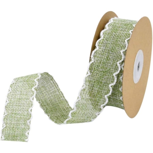 1 Roll 10 Meters Linen Ribbon Burlap Ribbon Fabric Ribbon DIY DXGHC