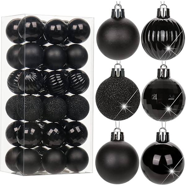 36 stk. Julekuler Ornamenter Knusefrie Juler Tre Henger DXGHC