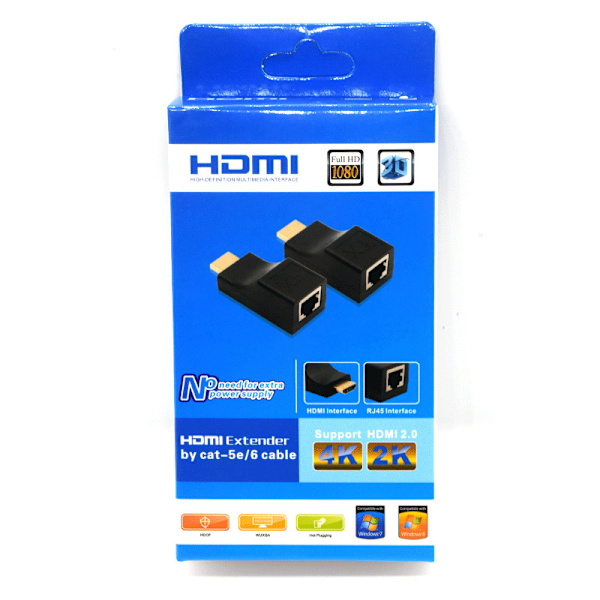 HD HDMI enkelt nettverkskabelforlengelse rj45 til HDMI nettverkssignal
