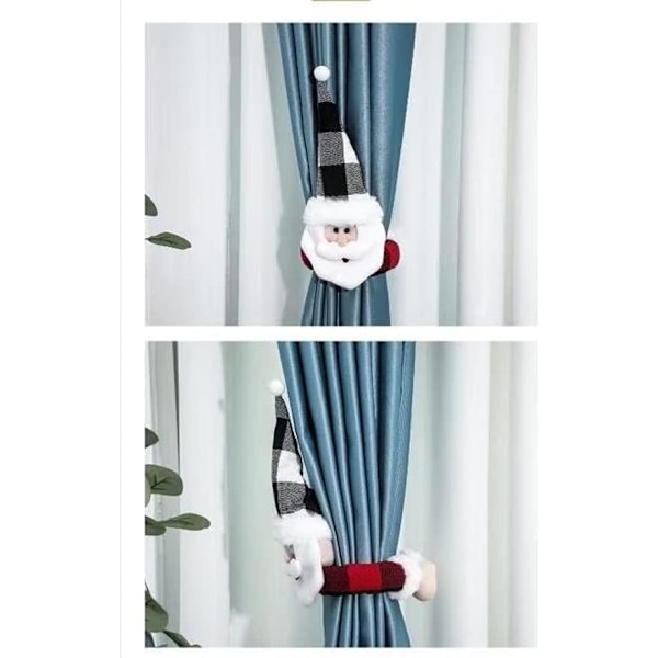 2 kpl jouluverhojen solkia Joulupukki 27 * 48cm
