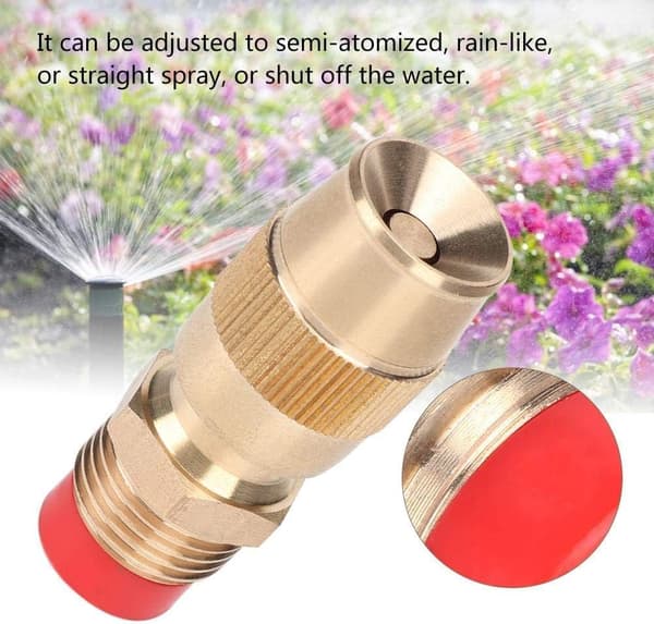 2 stk Messing Sprøjte Dyser Have Sprinkler 1/2\" (DN15) Spray Atomi