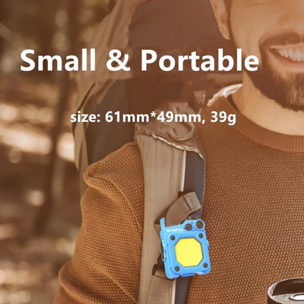Mini bärbar arbetslampa 6 lägen（2 st） Superljus miniblixt