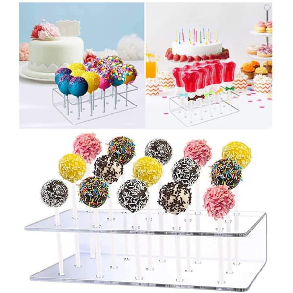 Transparent akryl lollipop display stativ 15-huls slikstativ di