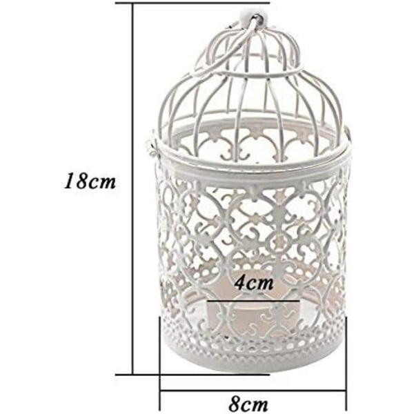 2 stk. Dekorative Fuglebur Lysestaker Ornament, Dekorat DXGHC