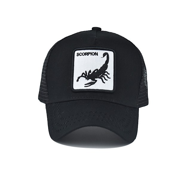 Scorpion-kuvioinen verkkolippis miehille ja naisille