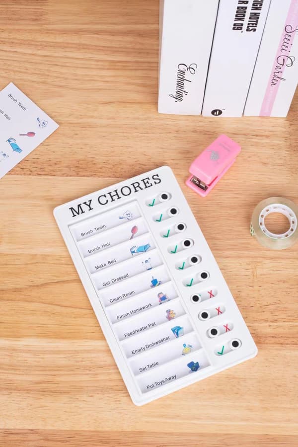 Børns Selvdisciplin Punch Card RV Notesblok Student Messa