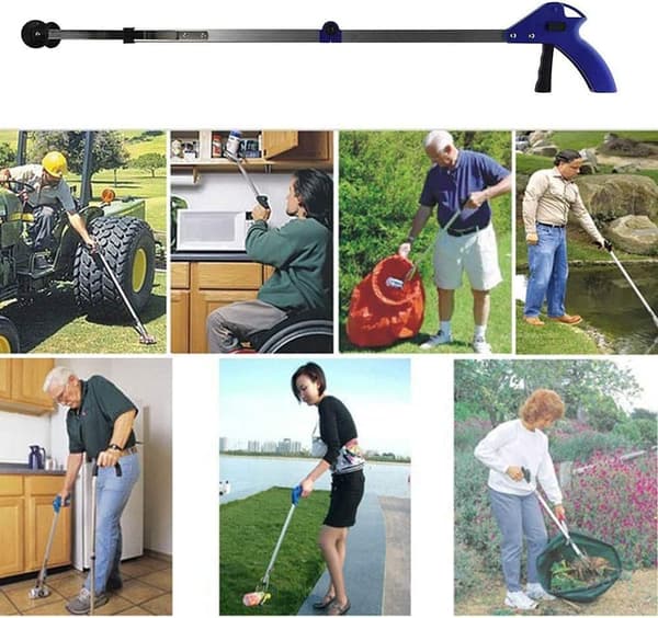 Aluminium Foldbar Grebsklemme med Lang Arm, Rækkevidde 81 cm - 1 stk.