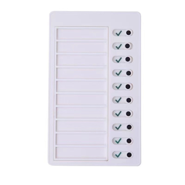 Barnens Självdisciplin Punch Card RV Anteckningsblock Studentmeddelande