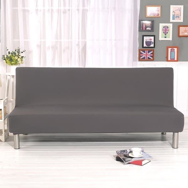 Elastiskt Clic Clac-överdrag för 3-sits soffa, Vardagsrum Solid Färg Överdrag