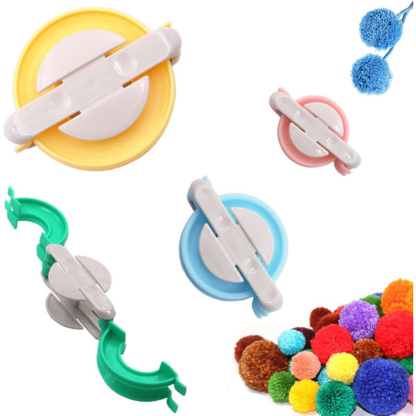 Pom Pom Maker, Bobble Maker, Fluff Ball Weaver, Pompom Machine, B
