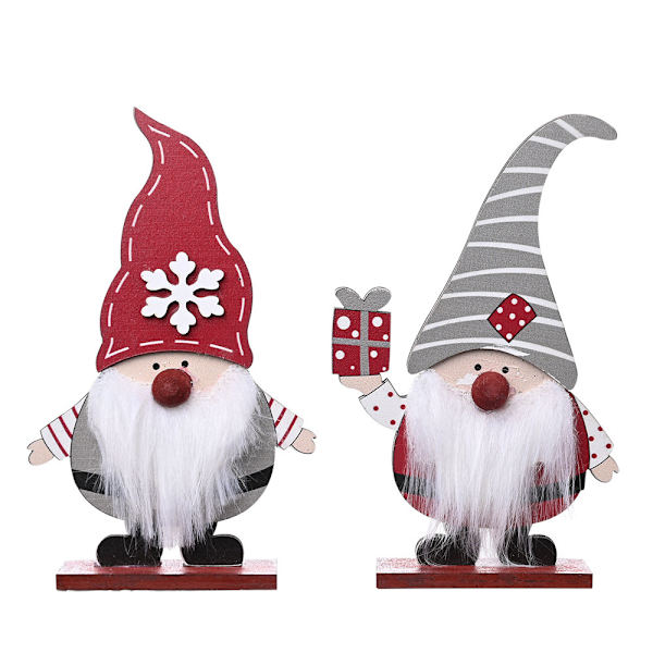 2 Julepynt Skov Stance Gammelt Skrivebord Dekoration, Woo