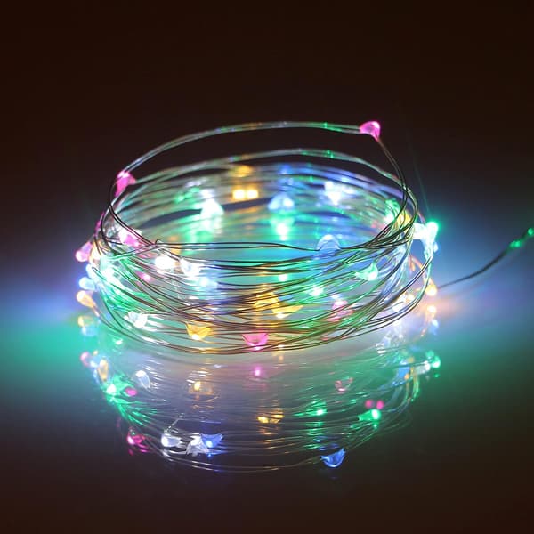 Batteridrivna 16.4Ft/5M 50 LED-ljusslingor Blinkande Jul