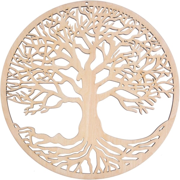 Wooden Tree of Life Väggdekor Livets träd Väggkonst - Housewarmi