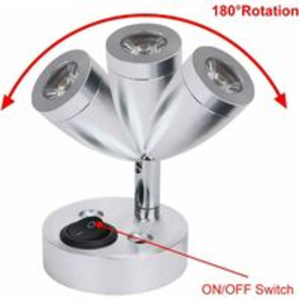 2-pack LED-spotläslampor 12V, inredning LE