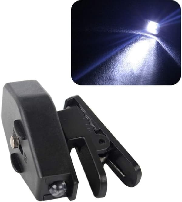 Leselys, Bærbar Mini LED-Briller, Klipslampe, Leselys