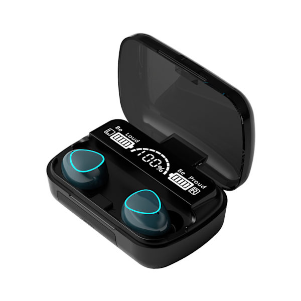 M10 Trådlösa Bluetooth 5.1 In-Ear Hörlurar med LED-Digital Display