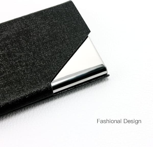 2-pack Smalt Professionellt Visitkortsfodral, Konstläder + DXGHC