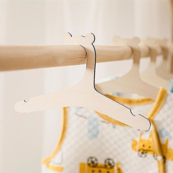 10 stycken Kreativ klädhängare för bebisar Träkläder H DXGHC