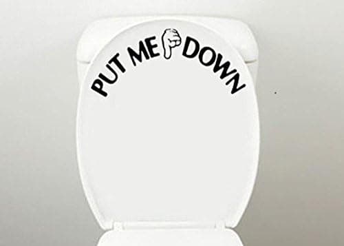 Toalettlock Decal Rolig Påminnelse Dekoration Badrumsdekal ,PUT