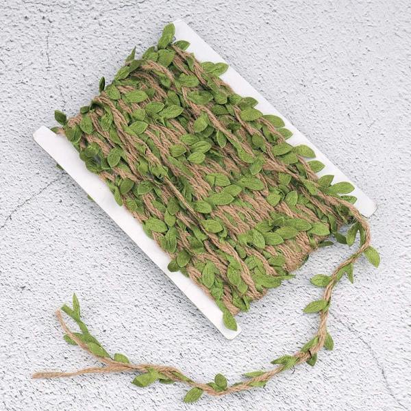 20M Naturjute Rep, konstgjord bladrep, DIY konstgjord blad