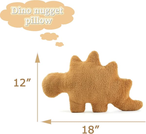 Dino Nuggets Kudde - Kyckling Nuggets Kudde Plysch för Barn