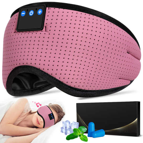 Bluetooth 5.2 Headband 3D Andningsbara sömnhörlurar, trådlös E
