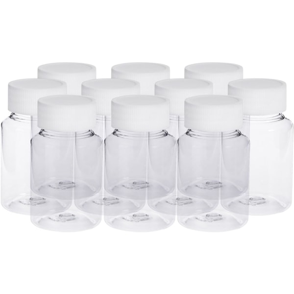 80 ml tomme plastikflasker klare hætteglas til kemisk medicin pille