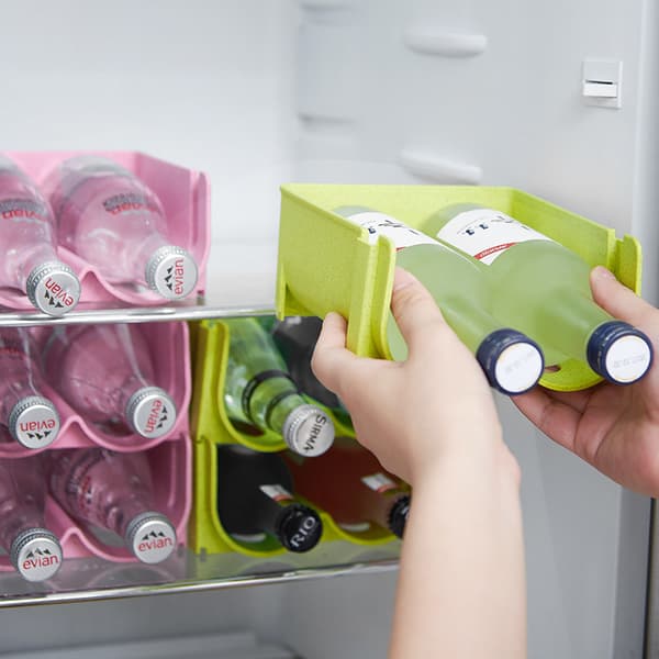 3 kpl Jääkaappipulloteline, Pinottava Pulloteline Muovi
