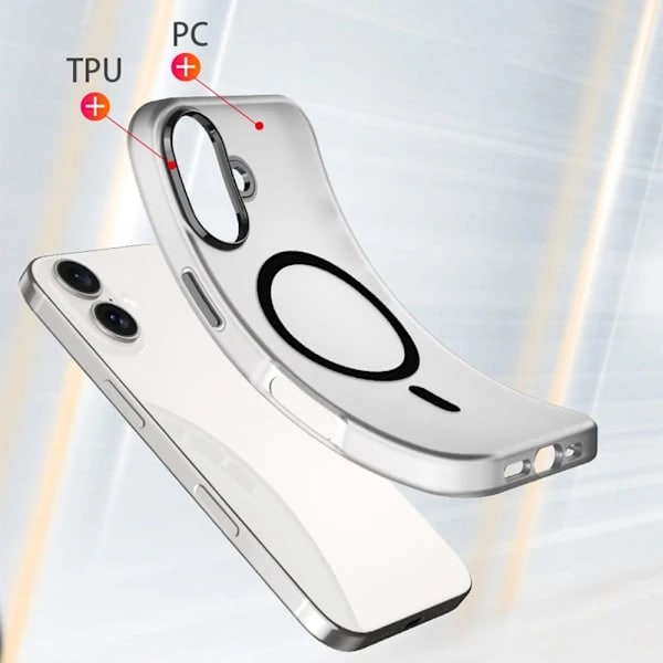 iPhone 16 Plus Deksel MagSafe Hudfølelse Matt Rosa