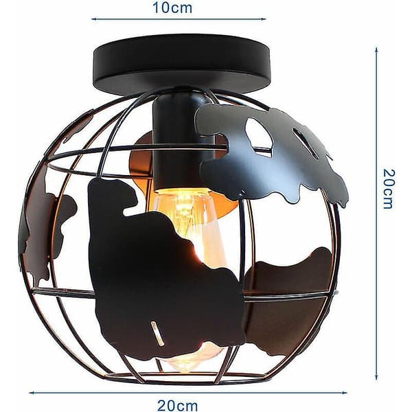Bordlampe lavet af moderne sort jernwire - Bur-stil DXGHC