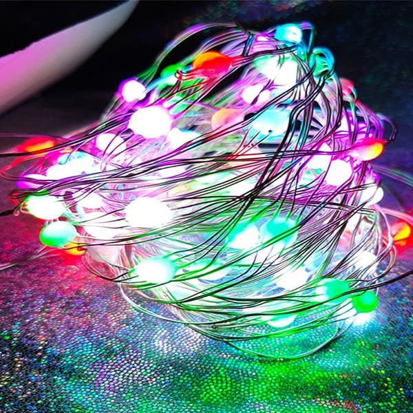 Fe-lysstreng, 20 meter 200 LED Farveskiftende Fe-lys