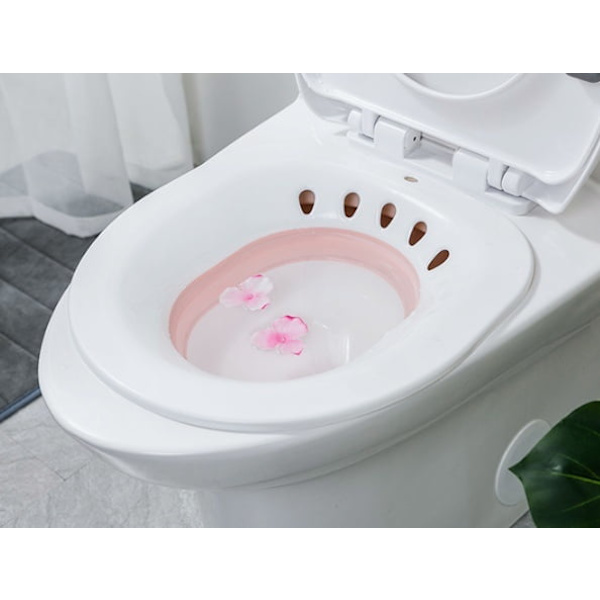 Ældre Postpartum Hæmorider Patient Toilet Sitz Bad Kar Bad Bidet Ny（Pink）